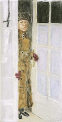 Anne in the Doorway - Avigdor Arikha