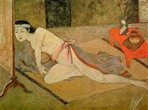 Japanese Girl with Red Table - Balthus