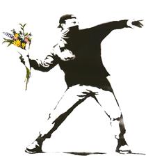 Flower thrower - Banksy