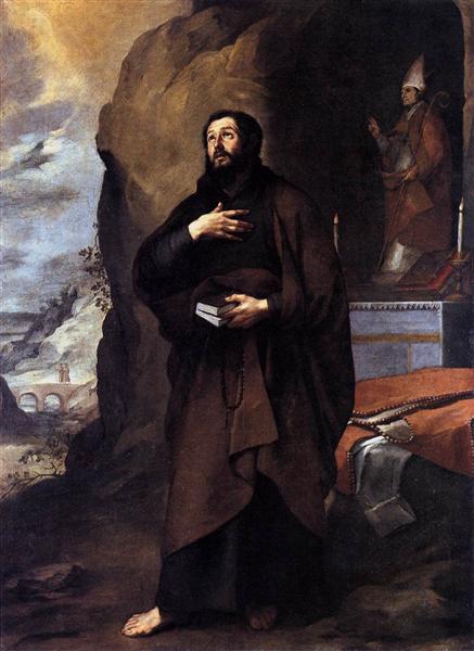 Saint Adelelmus of Burgos, 1655 - Бартоломе Эстебан Мурильо