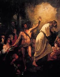 Christ Coming Up Out of the Jordan - Benjamin West