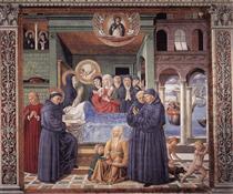 Death of St. Monica - Беноццо Гоццоли