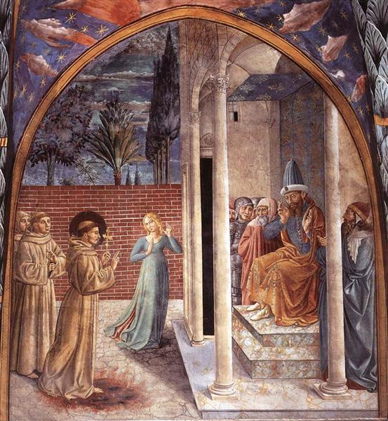 Trial by Fire Before the Sultan, 1452 - Benozzo Gozzoli
