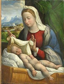 Baby Jesus Sleeping - Benvenuto Tisi da Garofalo
