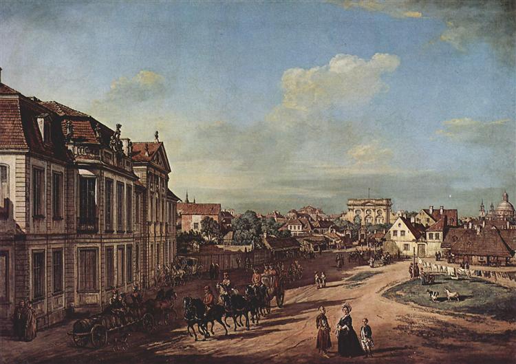 View of the Square of Zelazna Brama, Warsaw, 1779 - Bernardo Bellotto