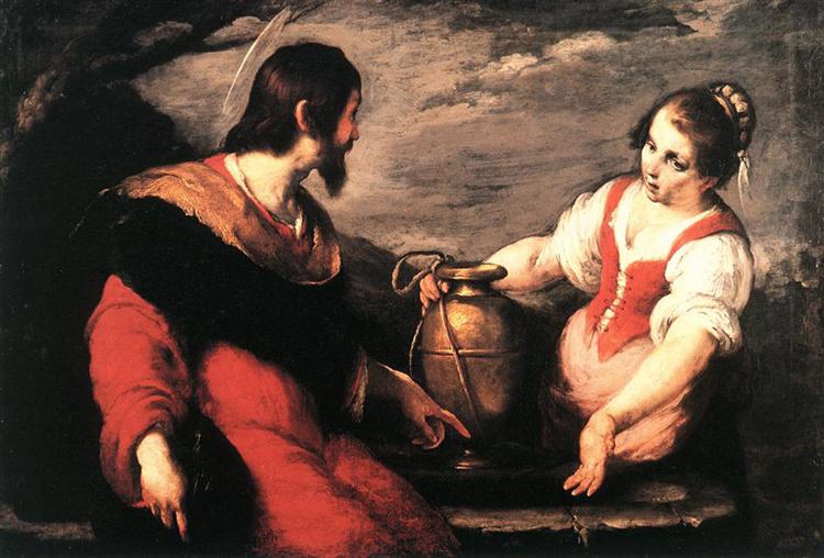 Christ and the Samaritan Woman - Бернардо Строцци