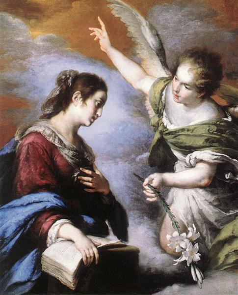 The Annunciation, 1643 - 1644 - Бернардо Строцці