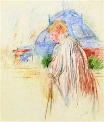 At the Exposition Palace - Berthe Morisot