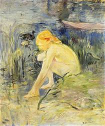 Bather - Berthe Morisot