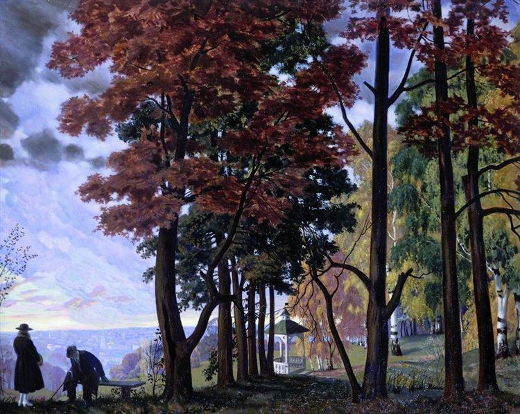 Autumn, 1918 - Boris Michailowitsch Kustodijew