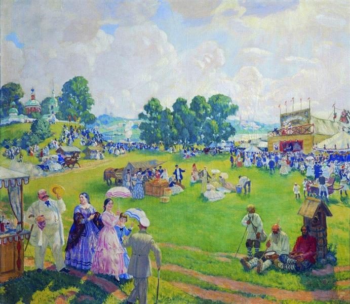 Holiday in the countryside, 1917 - Boris Koustodiev