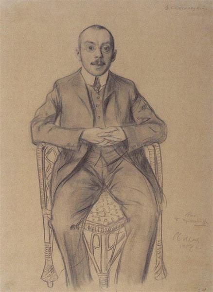 Portrait of D.S. Stelletsky, 1907 - Boris Michailowitsch Kustodijew