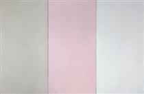Daniel Buren, Peinture acrylique blanche sur tissu blanc et noir/Le Reste  (1969-1975), Available for Sale