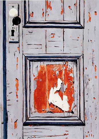 Door in Need of Fresh Paint, 1966 - Burhan Doğançay