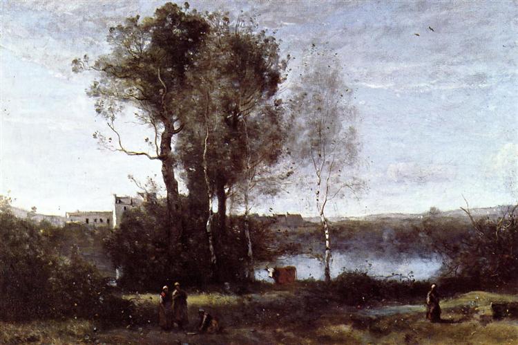 Large Sharecropping Farm, c.1860 - c.1865 - Jean-Baptiste Camille Corot