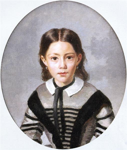 Луиза Лаура Бодо в девять лет, c.1844 - Камиль Коро
