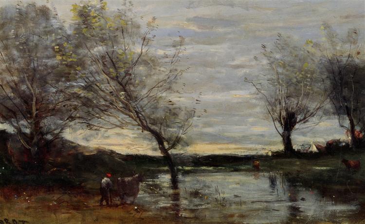 Marshy Pastures, 1865 - 1870 - Jean-Baptiste Camille Corot