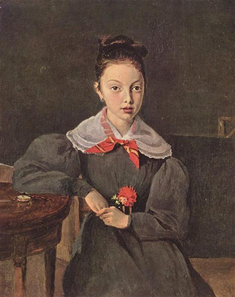 Portrait of Octavie Sennegon, 1833 - Camille Corot