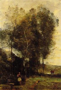 Souvenir of Brittany - Camille Corot