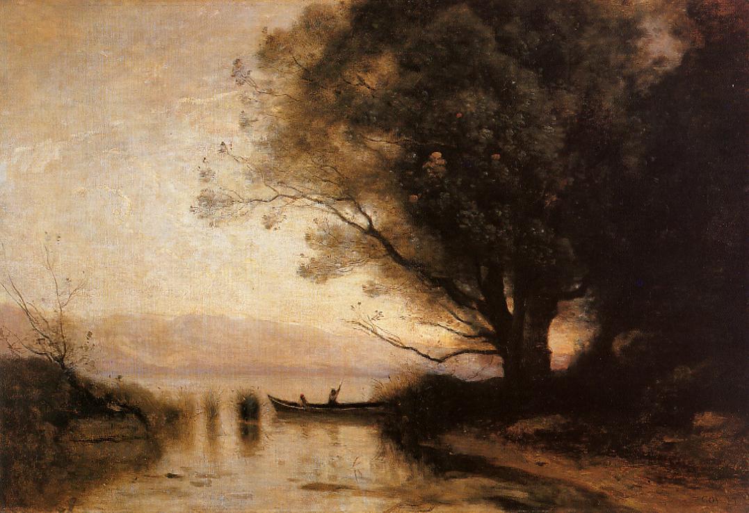 Souvenir of Riva, c.1865 - c.1870 - Camille Corot - WikiArt.org