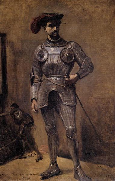 Рыцарь, 1868 - Камиль Коро
