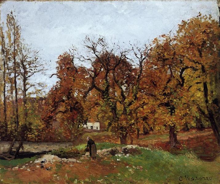 Autumn Landscape, near Pontoise, c.1871 - c.1872 - 卡米耶·畢沙羅