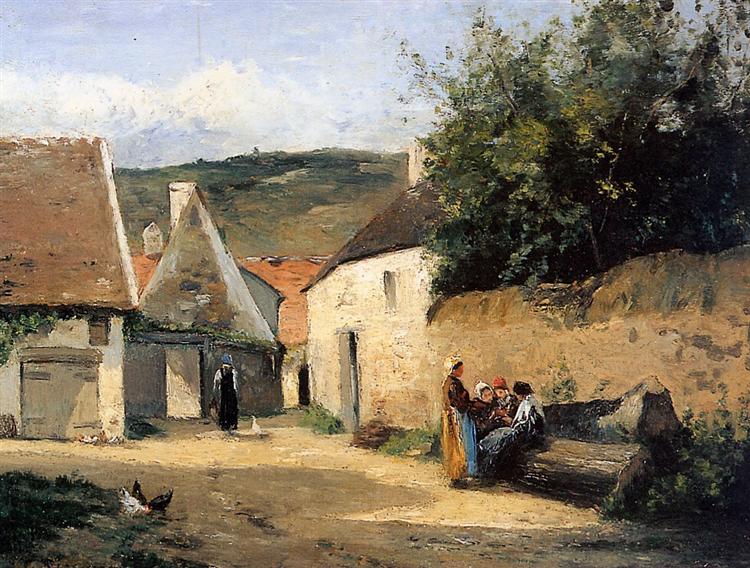 Jacob Coin de village - 卡米耶·畢沙羅