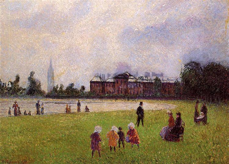 Kensington Gardens, London, 1890 - Camille Pissarro