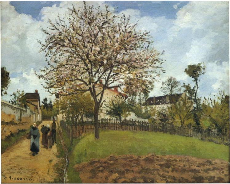 Landscape at Louveciennes, 1870 - Камиль Писсарро