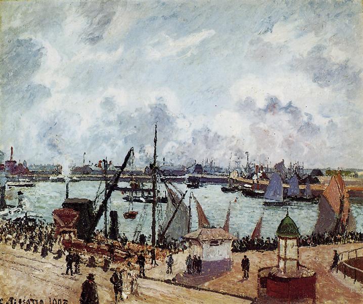 Outer harbour of Le Havre, 1903 - Камиль Писсарро
