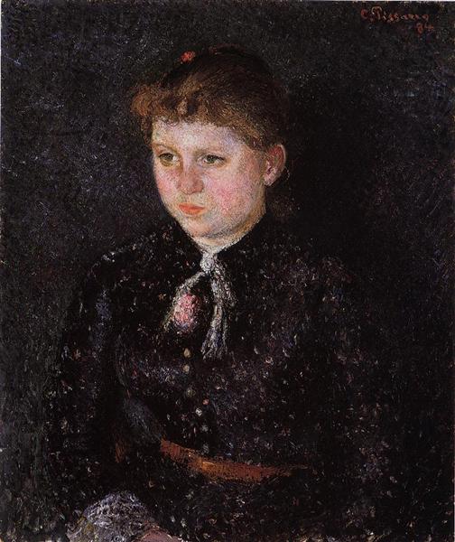 Portrait of Nini, 1884 - 卡米耶·畢沙羅