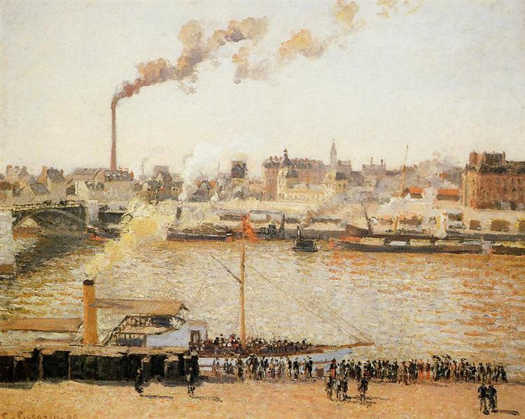 Rouen, Saint Sever Morning, 1898 - Camille Pissarro