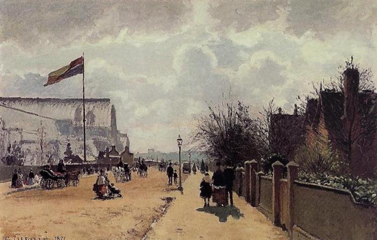 Der Kristallpalast, London, 1871 - Camille Pissarro