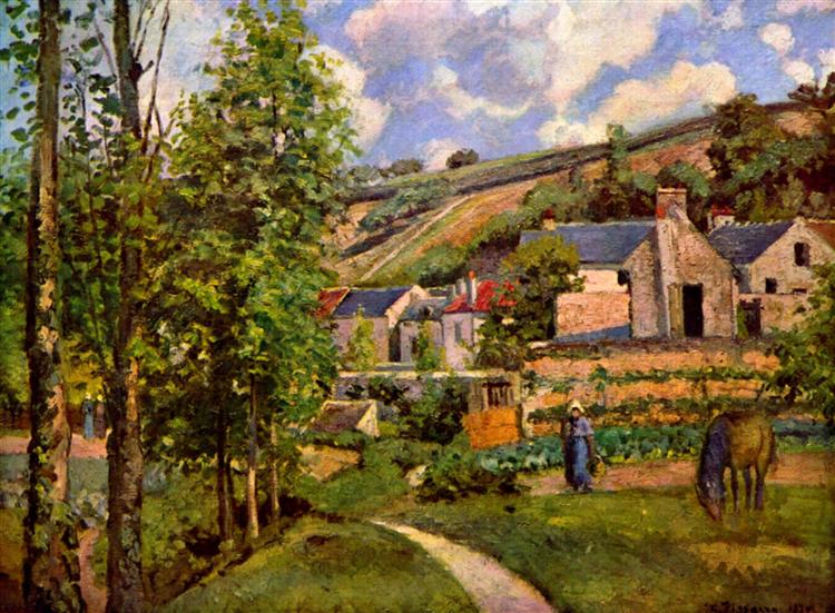 The Hermitage at Pontoise, 1874 - Camille Pissarro