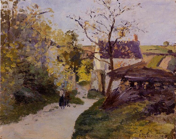 The Large Walnut Tree at Hermitage, 1875 - Camille Pissarro