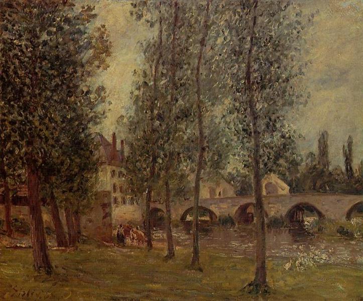 The Moret Bridge, 1888 - Camille Pissarro