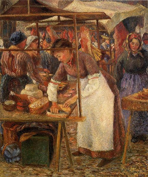 The Pork Butcher, 1883 - Каміль Піссарро