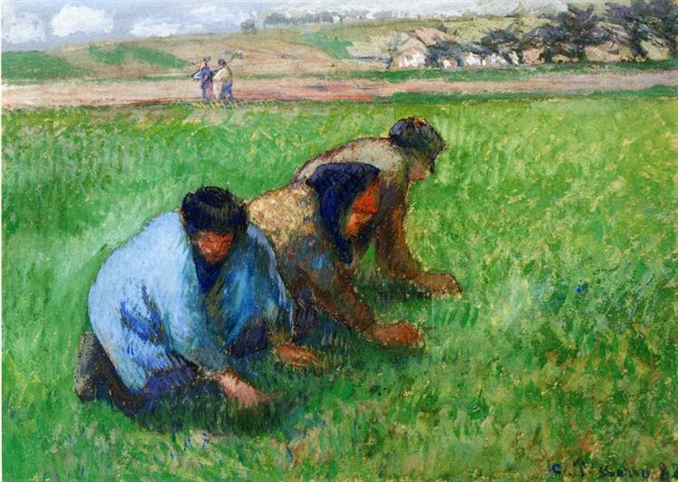 Weeders, 1882 - Camille Pissarro