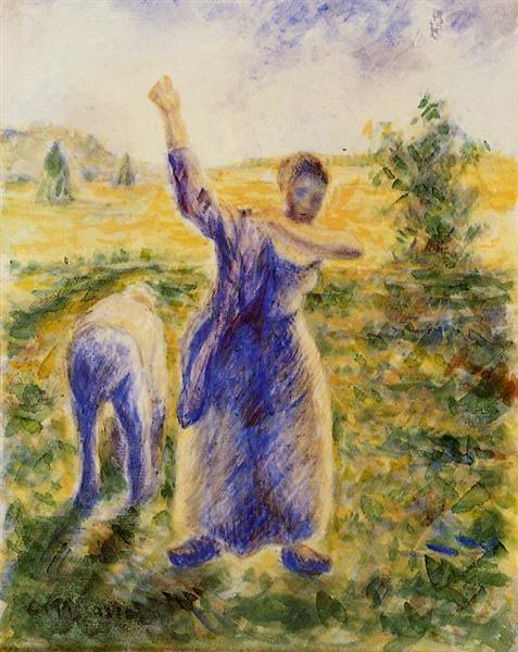 Workers in the Fields, c.1896 - c.1897 - Камиль Писсарро