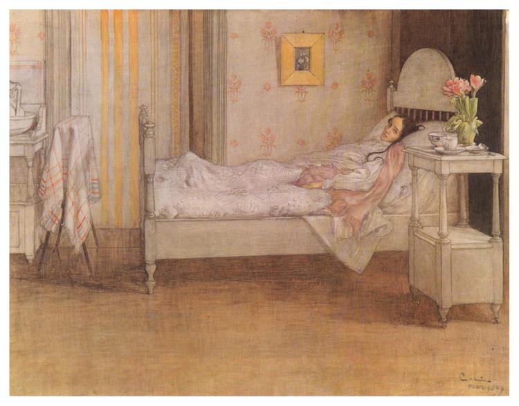 Convalescence, c.1899 - Carl Larsson