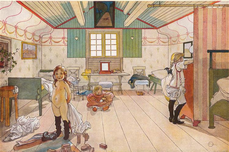 Mammas and the small girls, 1897 - Carl Larsson