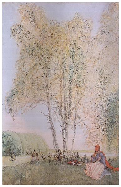 Under the Birches, 1902 - Карл Ларссон