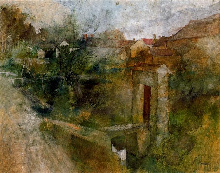 View of Montcourt, 1884 - Карл Ларссон