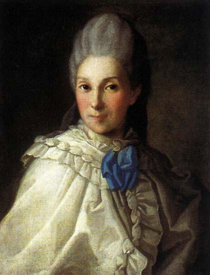 Portrait of Daria Aleksandrovna Troubetskaya, c.1770 - Карл Людвиг Христинек
