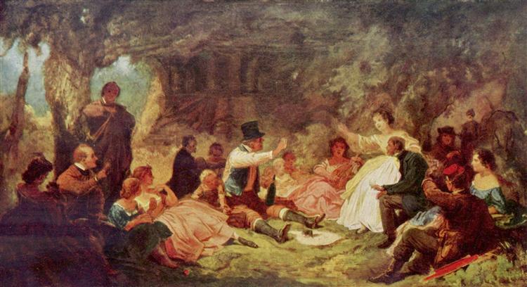 The Picnic, 1864 - Карл Шпицвег