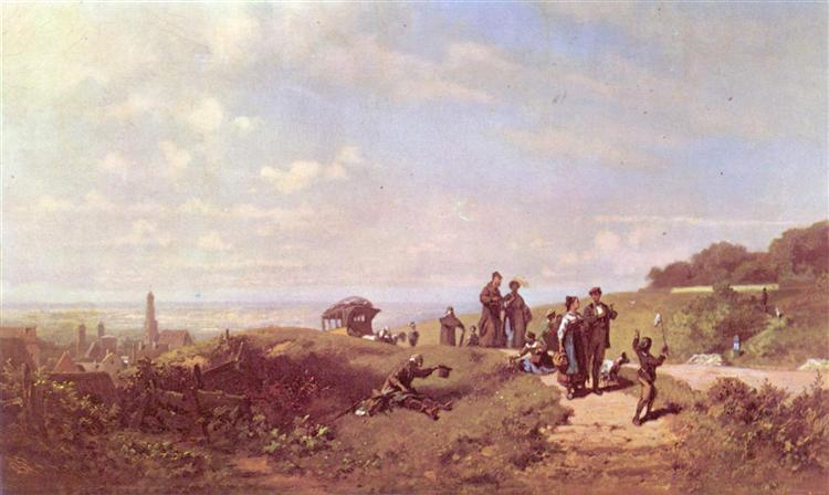 The Sunday walk, c.1865 - Carl Spitzweg