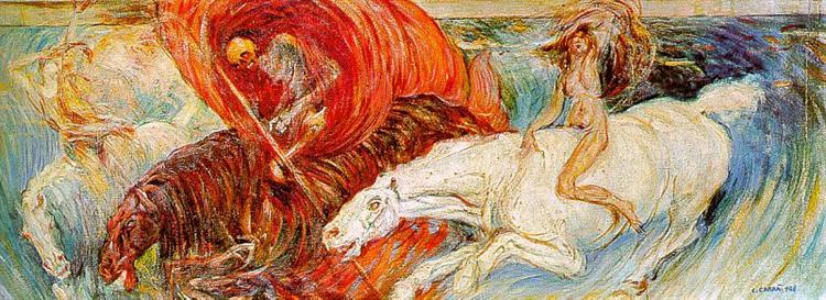 The Horsemen of the Apocalypse, 1908 - Carlo Carrà