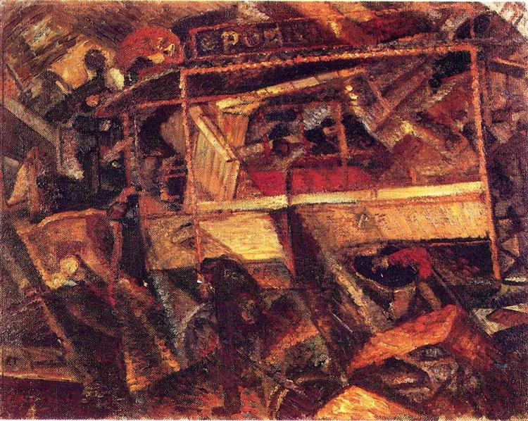 The Tram, 1911 - Carlo Carrà