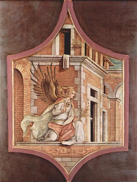 Annunciation angel, 1482 - Carlo Crivelli