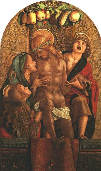 Lamentation Over the Dead Christ, 1485 - Карло Крівеллі